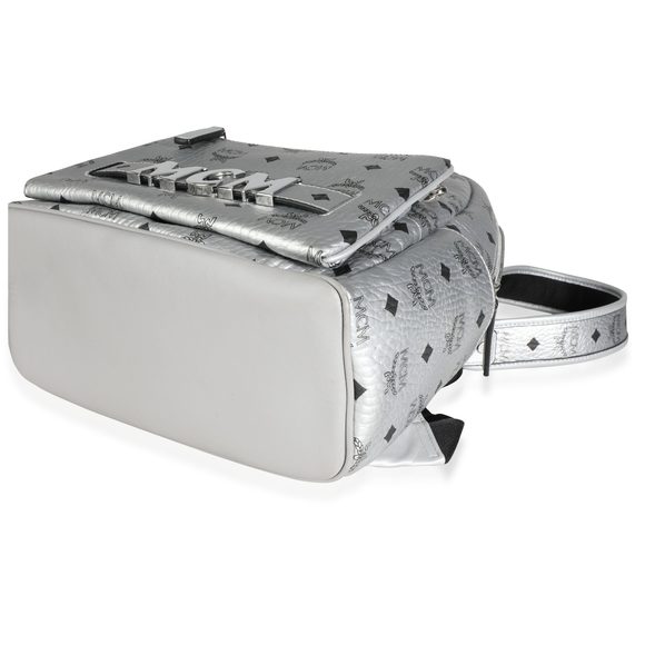 MCM Berlin Silver Visetos Monogram Trilogie Stark Backpack - Picture 6 of 9